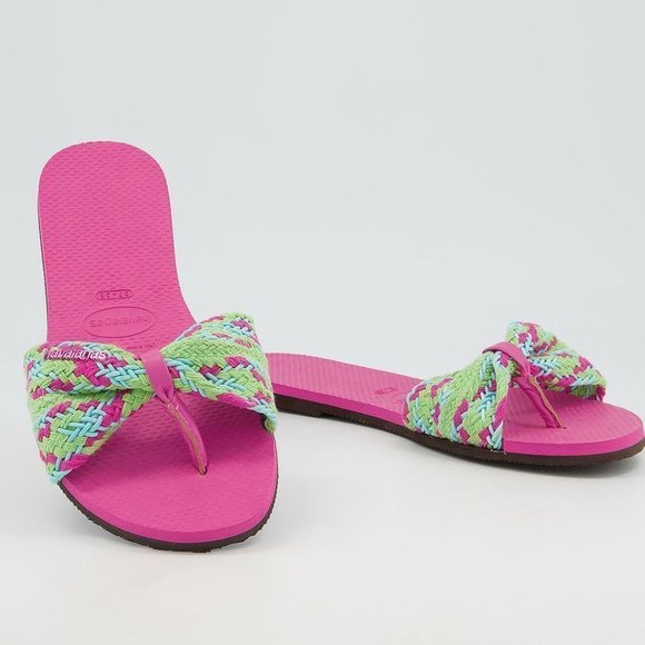 🆕️ NEW Havaianas You St. Tropez Mesh Sandal, Size 7, 8, 9, 10, 11, 12 Pink Flux - Picture 5 of 13